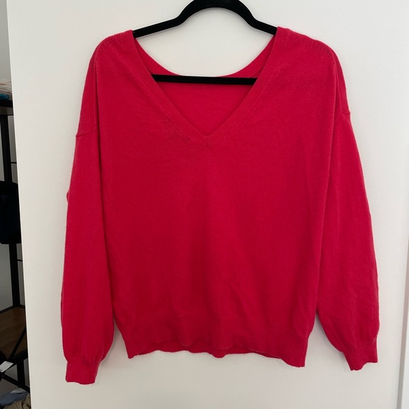 Banana Republic Red Wool/Cashmere blend sweater - Picture 2 of 5
